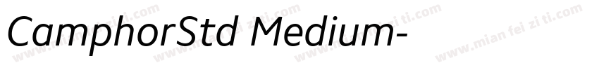 CamphorStd Medium字体转换